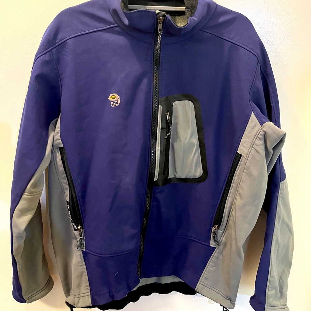 Mountain Hardwear Mens Size L Full Zip Softshell Gore Windstopper Tech Jacket